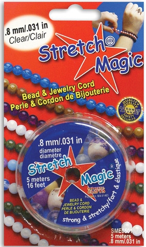 JEWELRY CORD STRETCH MAGIC 0.8MM CLEAR 5M PGSME0501